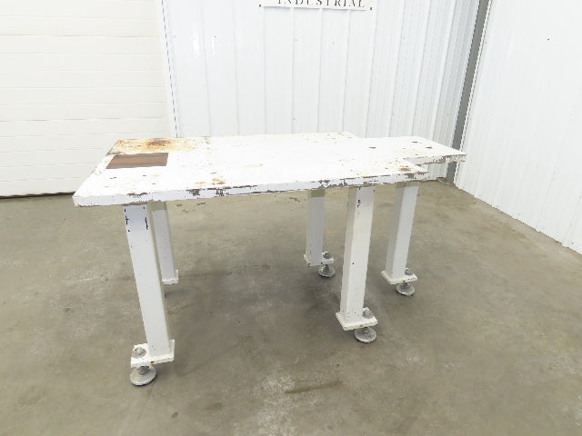 Machine Base 1-1/4" Steel Top Welding Table Work Bench 56x30" Top 31-1/4" H