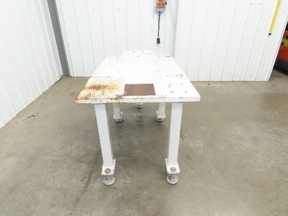 Machine Base 1-1/4" Steel Top Welding Table Work Bench 56x30" Top 31-1/4" H