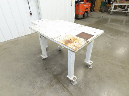 Machine Base 1-1/4" Steel Top Welding Table Work Bench 56x30" Top 31-1/4" H