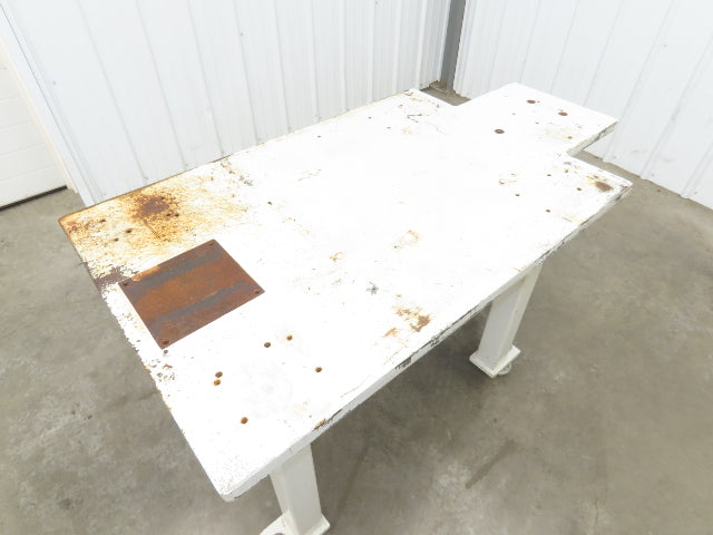 Machine Base 1-1/4" Steel Top Welding Table Work Bench 56x30" Top 31-1/4" H