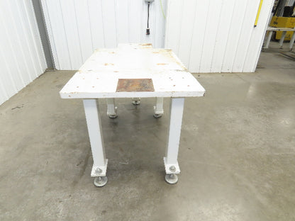 Machine Base 1-1/4" Steel Top Welding Table Work Bench 55-3/4x30" Top 29-1/2" H