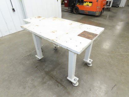 Machine Base 1-1/4" Steel Top Welding Table Work Bench 55-3/4x30" Top 29-1/2" H