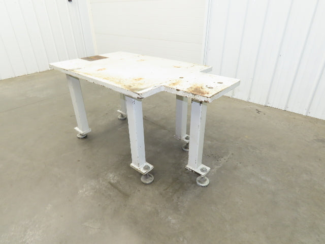 Machine Base 1-1/4" Steel Top Welding Table Work Bench 55-3/4x30" Top 29-1/2" H
