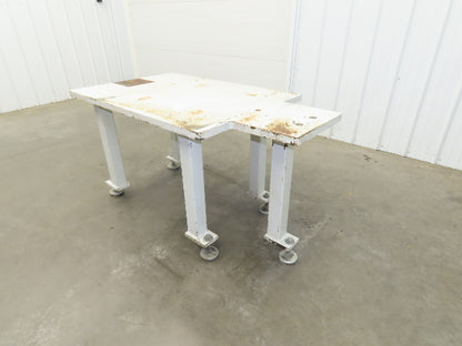 Machine Base 1-1/4" Steel Top Welding Table Work Bench 55-3/4x30" Top 29-1/2" H