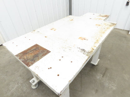 Machine Base 1-1/4" Steel Top Welding Table Work Bench 55-3/4x30" Top 29-1/2" H