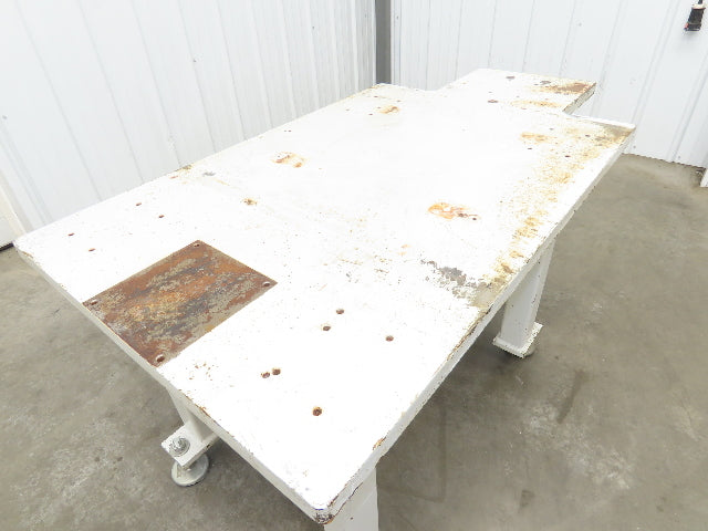 Machine Base 1-1/4" Steel Top Welding Table Work Bench 55-3/4x30" Top 29-1/2" H