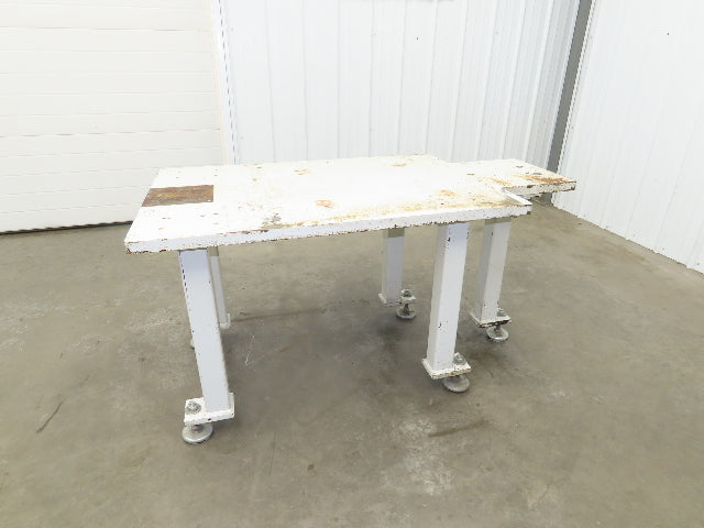 Machine Base 1-1/4" Steel Top Welding Table Work Bench 55-3/4x30" Top 29-1/2" H