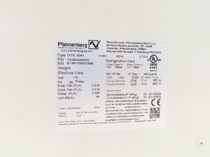 Pfannenberg DTS 3041 Enclosure AC Air Conditioner 2700 BTU 115V 1PH R134a
