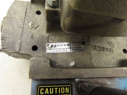 Ross Controls 3573A6152 Pneumatic Double Valve L-G Monitor 120V Solenoid 1"NPT