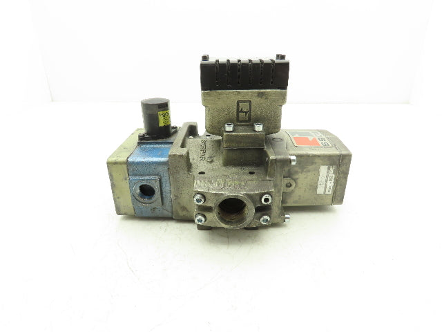 Ross Controls 3573A6152 Pneumatic Double Valve L-G Monitor 120V Solenoid 1"NPT
