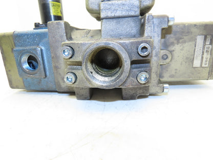 Ross Controls 3573A6152 Pneumatic Double Valve L-G Monitor 120V Solenoid 1"NPT