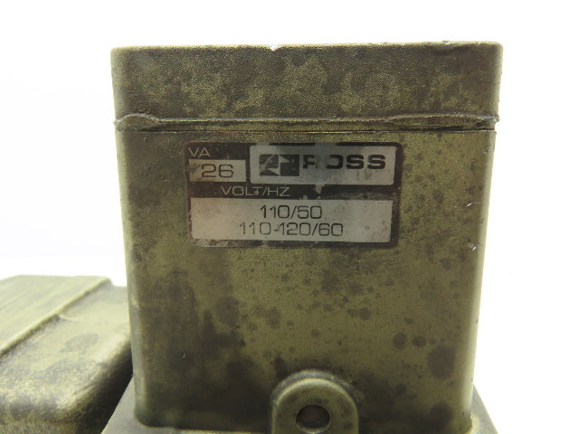 Ross Controls 3573A6152 Pneumatic Double Valve L-G Monitor 120V Solenoid 1"NPT