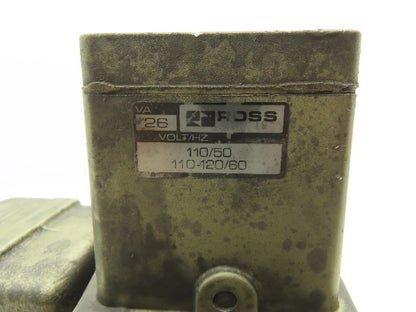 Ross Controls 3573A6152 Pneumatic Double Valve L-G Monitor 120V Solenoid 1"NPT