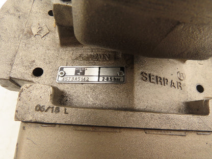 Ross Controls 3573A5142 Pneumatic Double Valve L-G Monitor 120V Solenoid 3/4"NPT