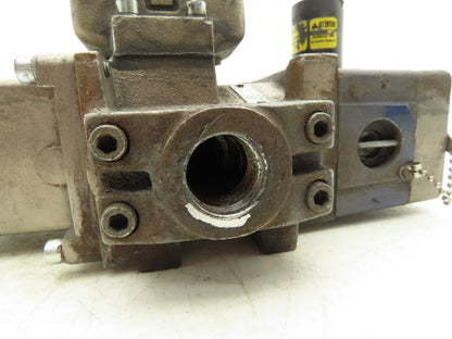 Ross Controls 3573A5141 Pneumatic Double Valve E-P Monitor 120V Solenoid 3/4"NPT