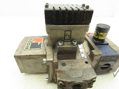 Ross Controls 3573A5141 Pneumatic Double Valve E-P Monitor 120V Solenoid 3/4"NPT