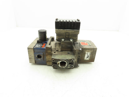 Ross Controls 3573A5141 Pneumatic Double Valve E-P Monitor 120V Solenoid 3/4"NPT