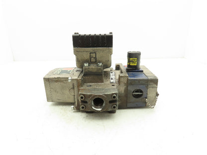 Ross Controls 3573A5141 Pneumatic Double Valve E-P Monitor 120V Solenoid 3/4"NPT