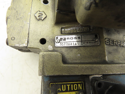 Ross Controls 3573A4141 Pneumatic Double Valve E-P Monitor 120V Solenoid 3/4"NPT