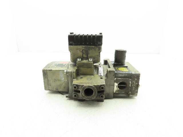 Ross Controls 3573A4141 Pneumatic Double Valve E-P Monitor 120V Solenoid 3/4"NPT