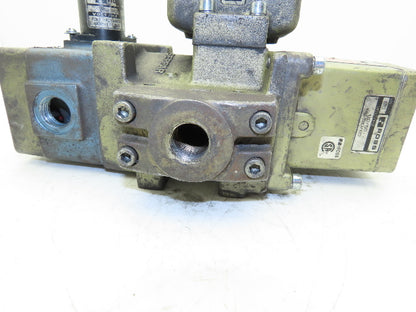 Ross Controls 3573A4201 Pneumatic Double Valve E-P Monitor 120V Solenoid 1/2"NPT