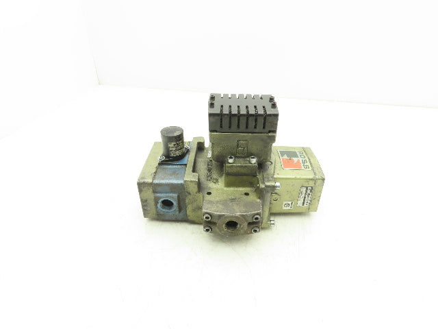 Ross Controls 3573A4201 Pneumatic Double Valve E-P Monitor 120V Solenoid 1/2"NPT