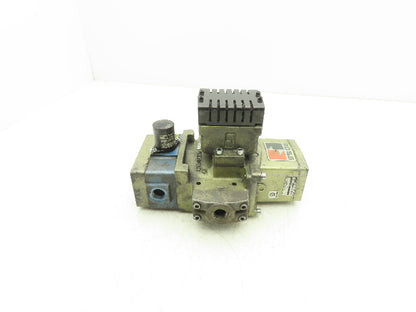 Ross Controls 3573A4201 Pneumatic Double Valve E-P Monitor 120V Solenoid 1/2"NPT