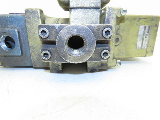 Ross Controls 3573A4980 Pneumatic Double Valve 24VDC Solenoid 1/2"NPT
