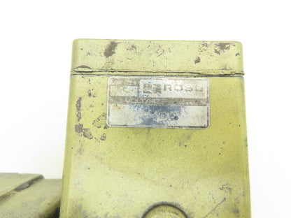Ross Controls 3573A4980 Pneumatic Double Valve 24VDC Solenoid 1/2"NPT