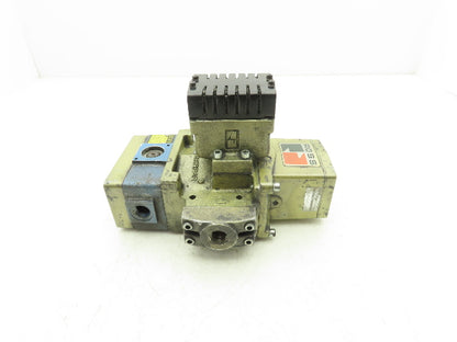 Ross Controls 3573A4980 Pneumatic Double Valve 24VDC Solenoid 1/2"NPT