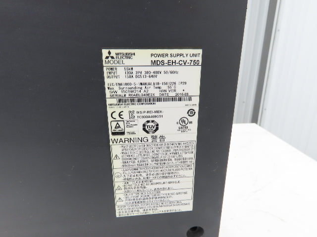 Mitsubishi Electric MDS-EH-CV-750 AC/DC Converter 55kW 150A 240VAC In 648VDC Out
