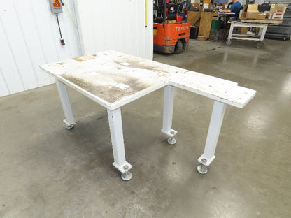 Machine Base 1-1/4" Steel Top Welding Table Work Bench 71x36" Top 31-3/4" H