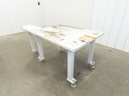 Machine Base 1-1/4" Steel Top Welding Table Work Bench 71x36" Top 31-3/4" H