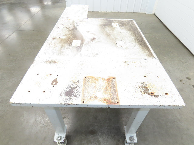 Machine Base 1-1/4" Steel Top Welding Table Work Bench 71x36" Top 31-3/4" H