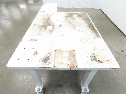 Machine Base 1-1/4" Steel Top Welding Table Work Bench 71x36" Top 31-3/4" H