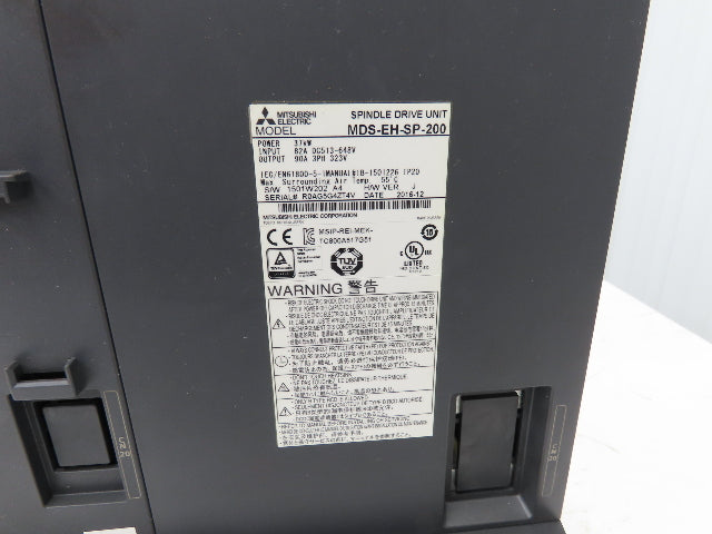 Mitsubishi MDS-EH-SP-200 Spindle Drive Unit 37kW 648VDC In 323VAC 3PH Out