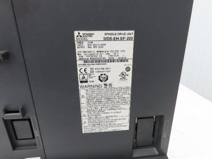 Mitsubishi MDS-EH-SP-200 Spindle Drive Unit 37kW 648VDC In 323VAC 3PH Out