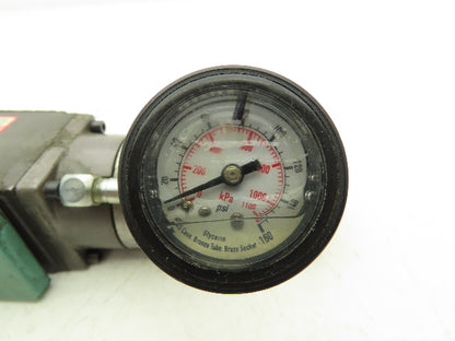 Numatics 554RE100O000000 Pneumatic Dual Pressure Regulator Valve 10-130psi