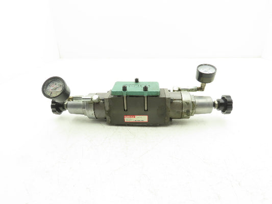Numatics 554RE100O000000 Pneumatic Dual Pressure Regulator Valve 10-130psi