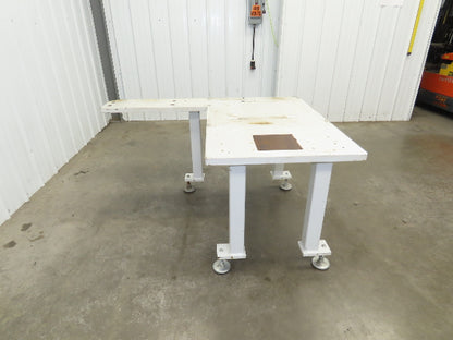 Welding Table Machine Base 1-1/4" Steel Top Work Bench 43x27" Top 28-1/2" H