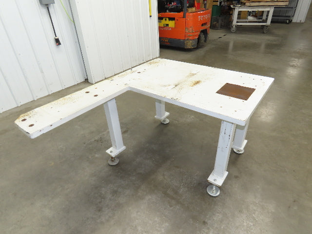 Welding Table Machine Base 1-1/4" Steel Top Work Bench 43x27" Top 28-1/2" H