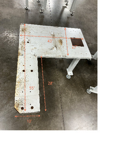 Welding Table Machine Base 1-1/4" Steel Top Work Bench 43x27" Top 28-1/2" H