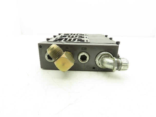 Numatics Mark 55 FlexiBlok 3-Station Pneumatic Solenoid Valve Manifold