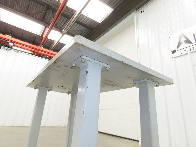 Welding Table Machine Base 1-1/4" Steel Top Work Bench 43x25-1/2" Top 28-1/2" H