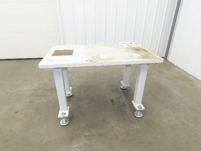 Welding Table Machine Base 1-1/4" Steel Top Work Bench 43x25-1/2" Top 28-1/2" H