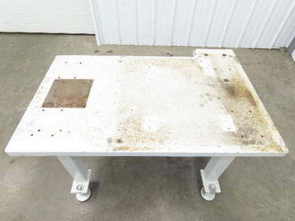 Welding Table Machine Base 1-1/4" Steel Top Work Bench 43x25-1/2" Top 28-1/2" H