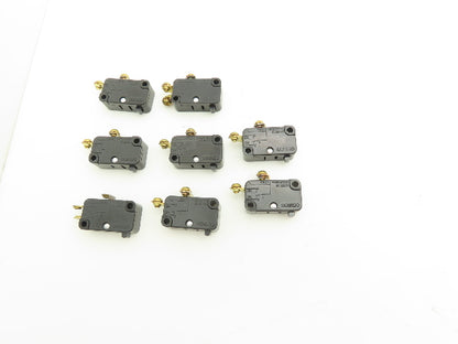 Omron V-15-1B6-K Snap Action Micro Switch Single Pole V-15-3B6-K Mixed Lot of 8