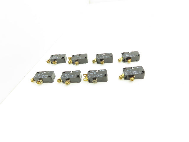 Omron V-15-1B6-K Snap Action Micro Switch Single Pole V-15-3B6-K Mixed Lot of 8
