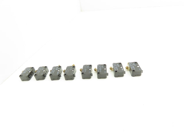 Omron V-15-1B6-K Snap Action Micro Switch Single Pole V-15-3B6-K Mixed Lot of 8