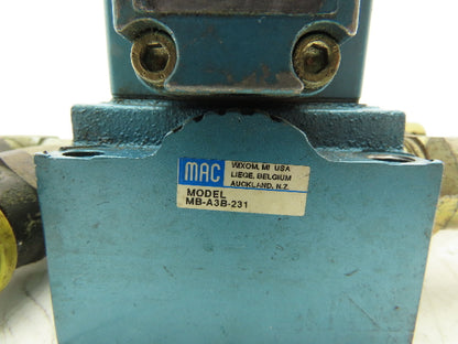 MAC MV-A3B-A111-PM-116AA Pneumatic Solenoid Valve 3/4"NPT Manifold -No Solenoid
